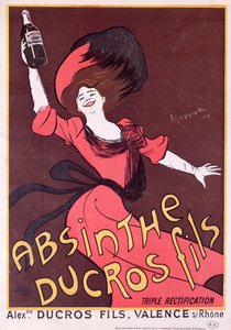 Az „Absinthe Ducros fils” reklámja, 1901